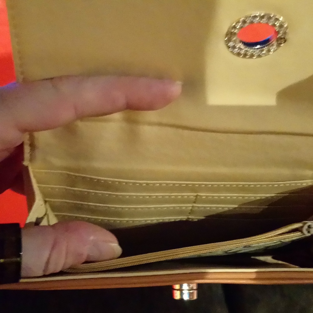Large, Tan Coach Wallet - Picture 5 of 7